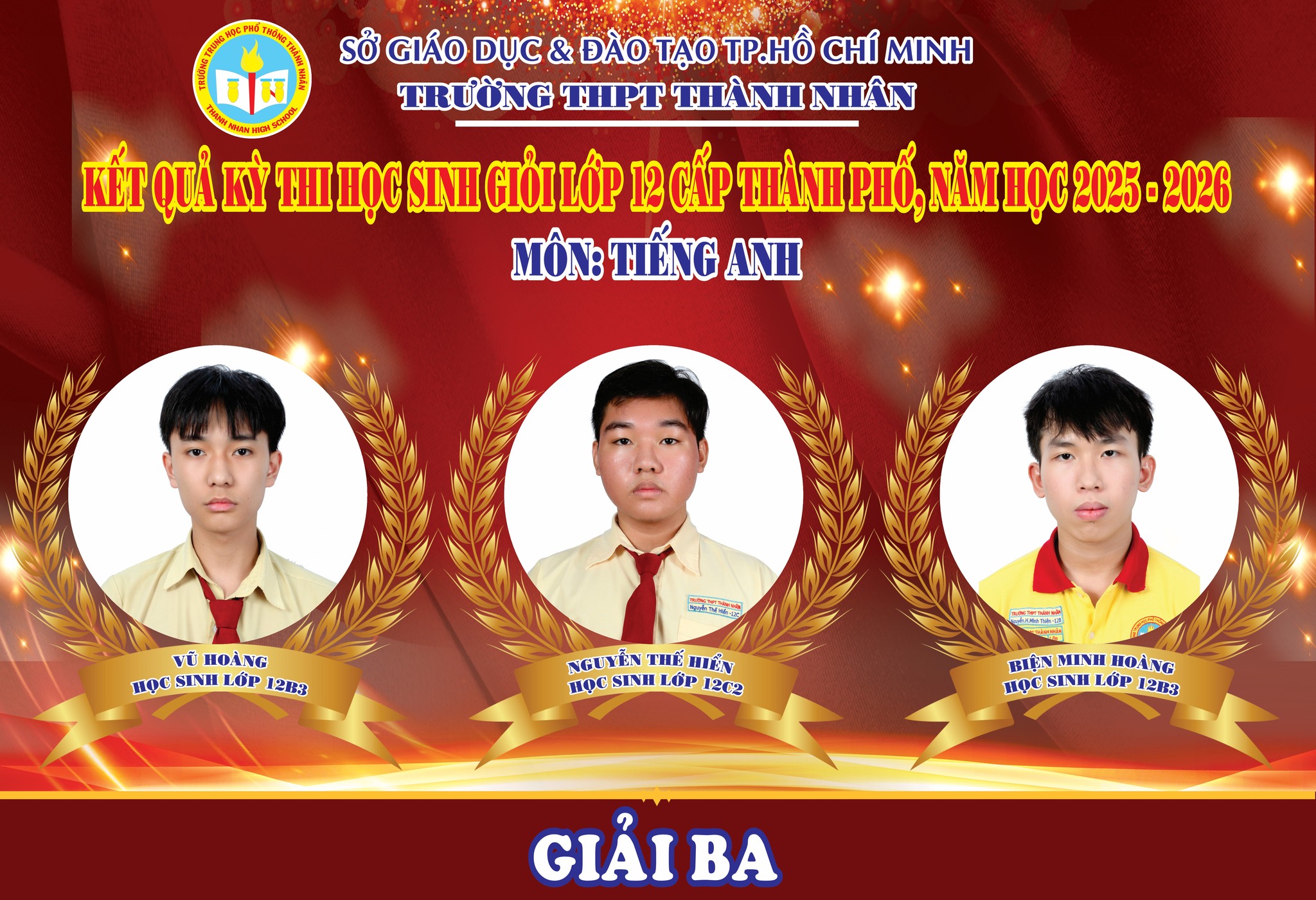 Gương mặt tiêu biểu – Học sinh đạt giải 9