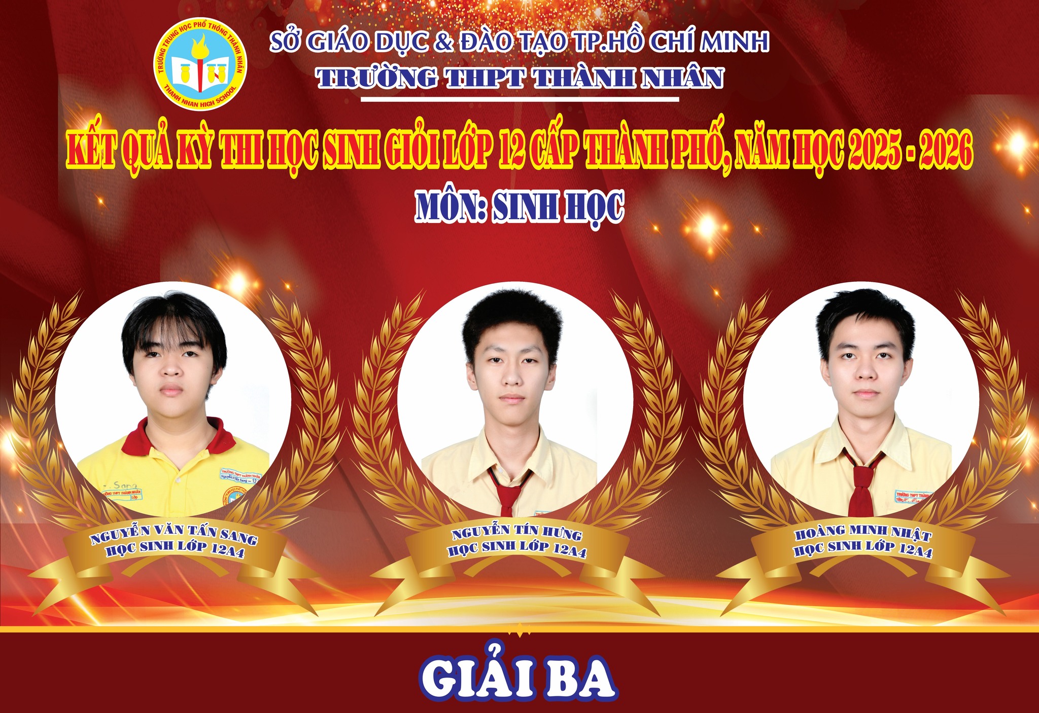 Gương mặt tiêu biểu – Học sinh đạt giải 10