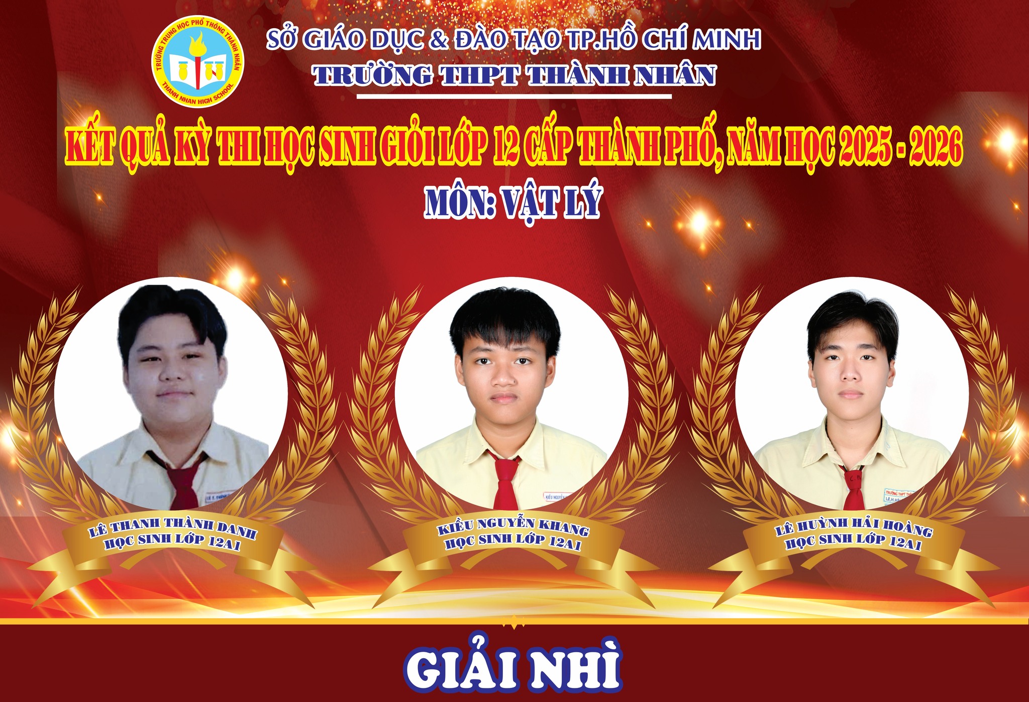 Gương mặt tiêu biểu – Học sinh đạt giải 2