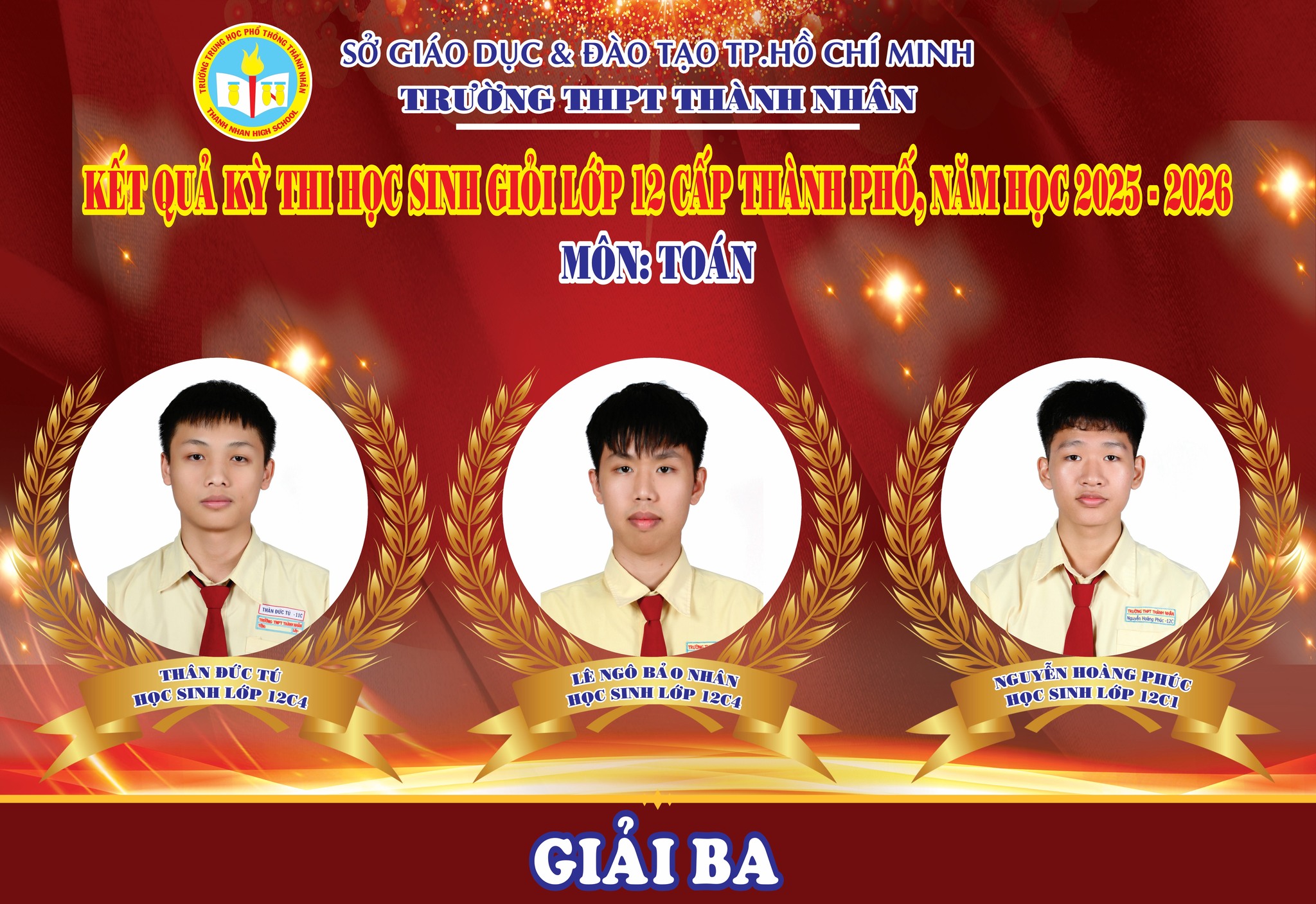 Gương mặt tiêu biểu – Học sinh đạt giải 5